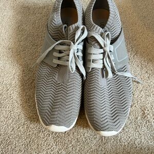 UGG women’s Gray Sneakers with Textured Knit Upper
